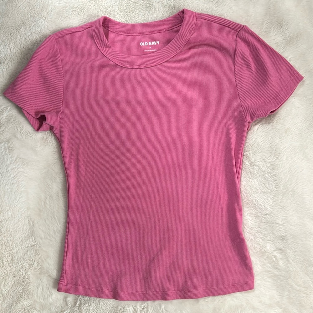 Pink Ribbed top